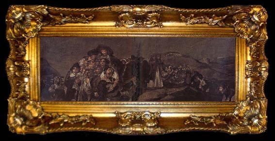framed  Francisco Goya Pilgrimage to San Isidro, ta009-2